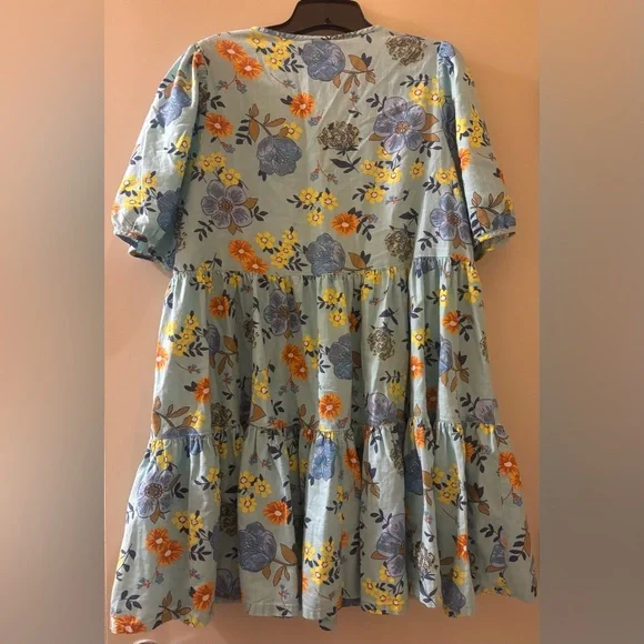 a.n.a A New Approach Ruffled Tiered Mini Sundress - Picture 3 of 3